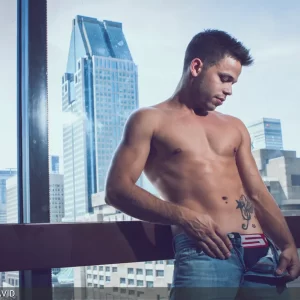 Kyle Brooks With A First Cum Dump At Bareback Plus Dildo In The Sky: Kevin David Gay Porn