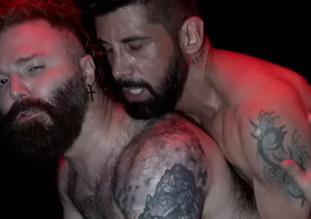 In The Darkroom With Rob Montana, Justin Jett, & Damien Asgard Gay Porn 8