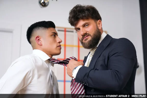 Julio Pisco & Heath Halo With A Student Affair On MenAtPlay Gay Porn
