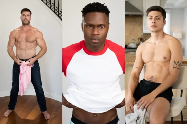 Mark Lax, Isaiah Taye, & Angel Rivera At MEN Gay Porn