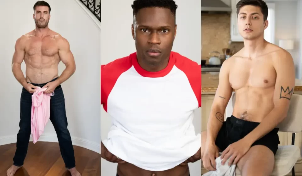 Mark Lax, Isaiah Taye, & Angel Rivera At MEN Gay Porn