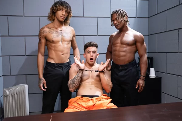 Trevor Brooks, Augie Ryder, & Adrian Hart In Hard Time, Harder Fuck Gay Porn