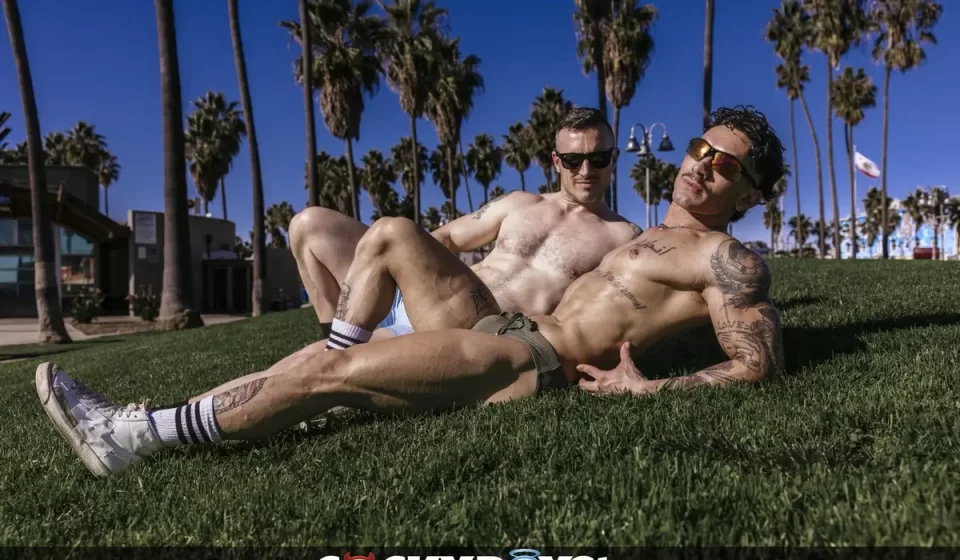 Beachside Heat: Derek Kage & Siren Santiago at CockyBoys Gay Porn