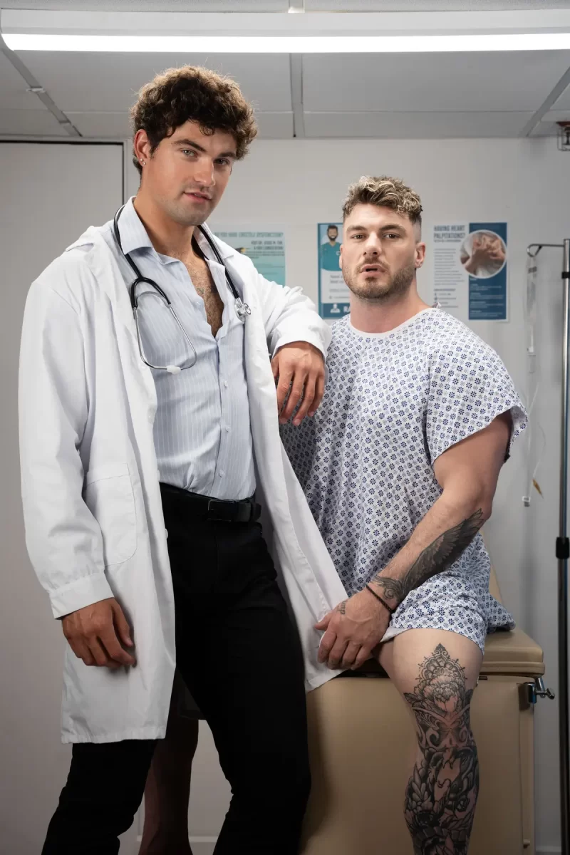 Doctor Mike Monroe Takes William Seed's Temperature Gay Porn 3