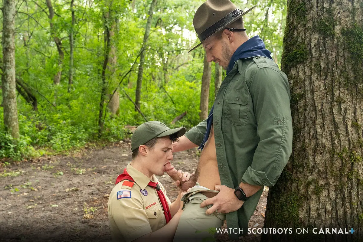 Passion Between Grant Ducati & Jordan Starr Ignite in the Forest Gay Porn 2