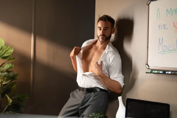 The Heat Is On: Holden Beau & Zac Barrett Gay Porn 4