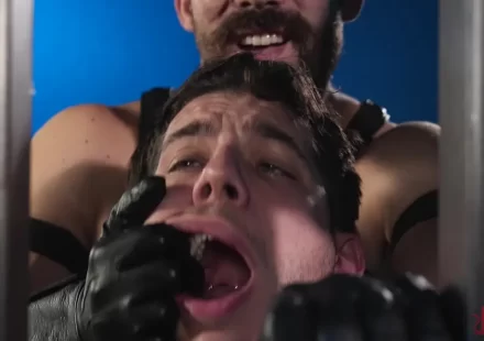Eddie Patrick Welcomes BDSM Newcomer Teddy Graham To KinkMen Gay Porn