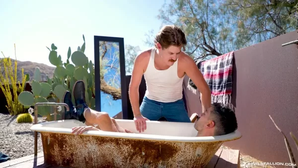 Gay Cowboys Brody Bates & Lee Sparks Having A Great Sex Act In Wrangled Gay Porn