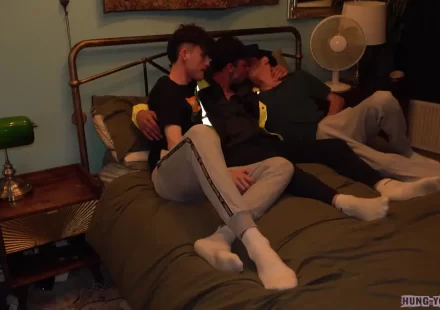 Hung Young Brit: Cassian Twink, Elliot Thomas, and Kyle Davies Heat Up the Funfair Gay Porn