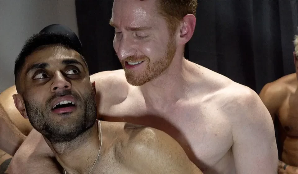 Sexy Arabian Stud Gets Gang-Banged In The Tub Gay Porn