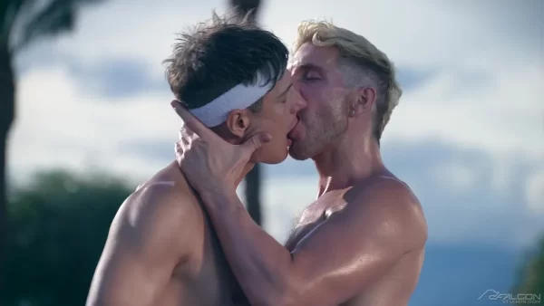 Ace Your Fantasy: Ryan Orion & Dio Ferrero's Sweaty Tennis Court Clash Gay Porn