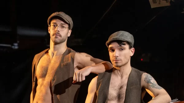 Arno Antino & Jack DesFeux in 1920s Gay Bareback Speakeasy Fantasy Gay Porn