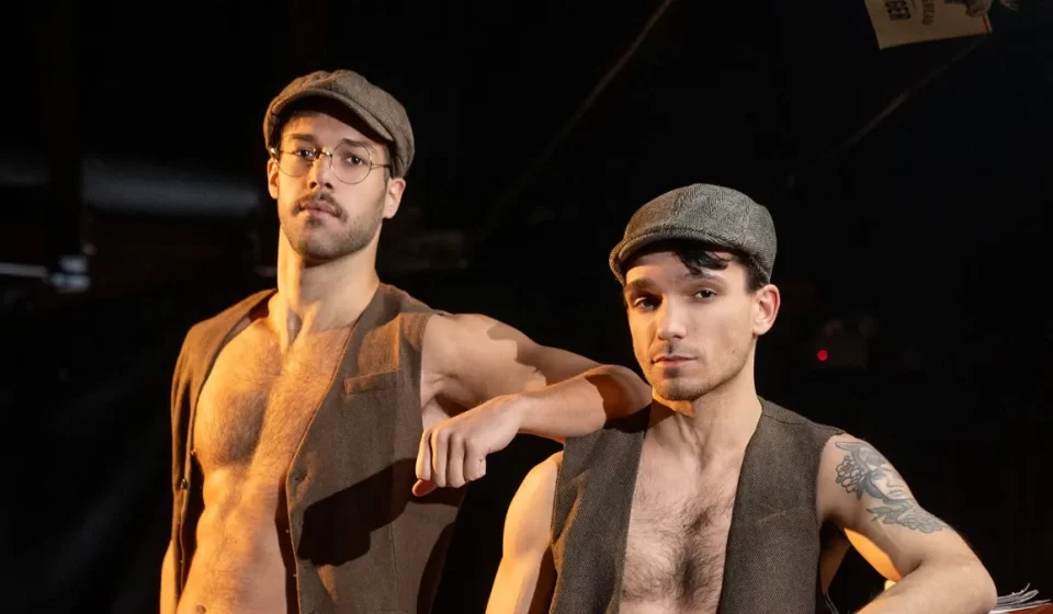 Arno Antino & Jack DesFeux in 1920s Gay Bareback Speakeasy Fantasy Gay Porn