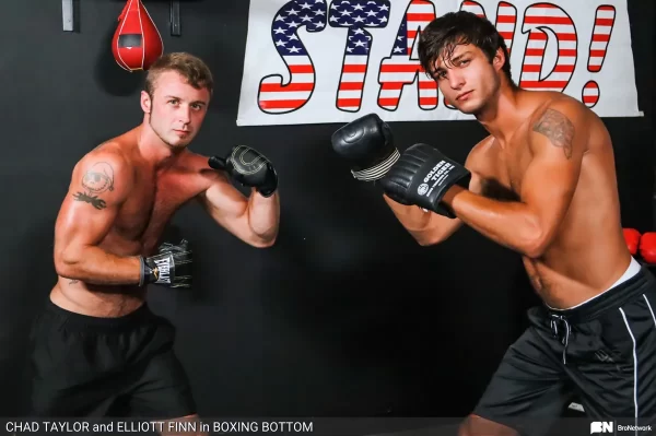 Chad Taylor & Elliott Finn's Raw Boxing Session Gay Porn