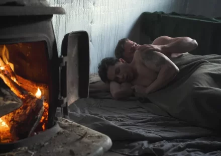 From Naked Sword: Antino, DesFeux, Desir & Vanni Indulge In Bareback Time Travel Gay Porn