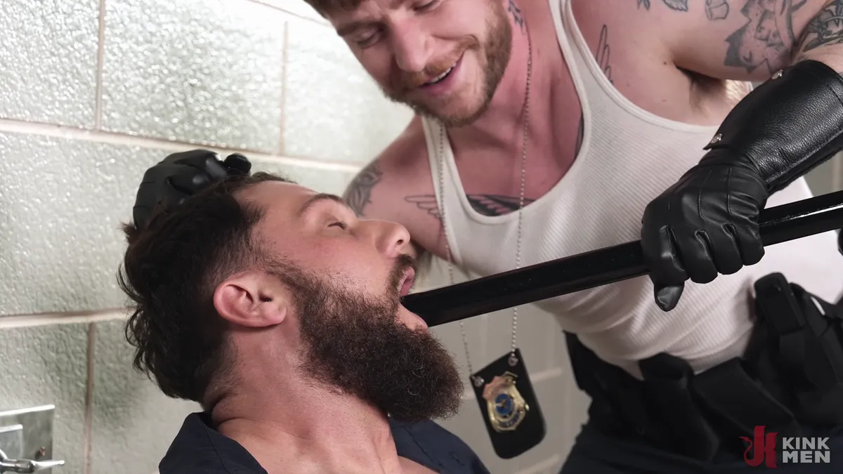 Intense BDSM With Colt Spence & Heath Halo: Two Cops, One Sizzling Story Gay Porn 1