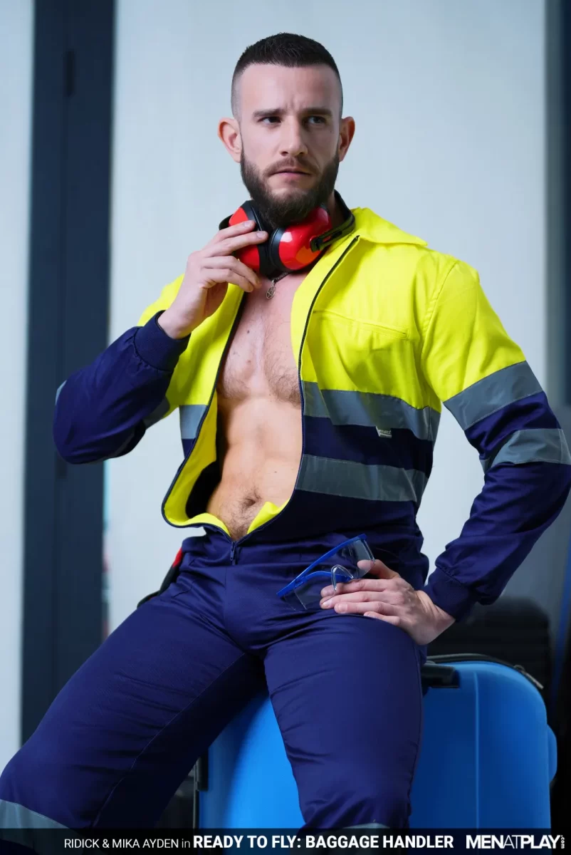 Ready To Fly: Mika Ayden's Hardcore Suit Sex With Ridick Gay Porn 12