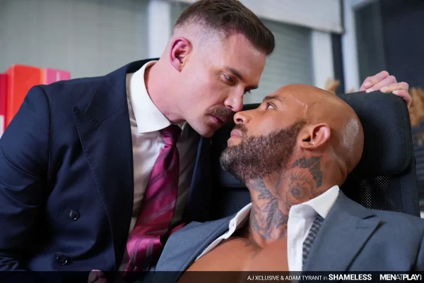 The Shameless Office Seduction: Adam Tyrant and AJ Xclusive's Debauchery Gay Porn
