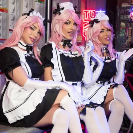 Zariah Aura, Avery Lust, and Kasey Kei Unleash Maid Cosplay Trans Porn Perfection Gay Porn 2