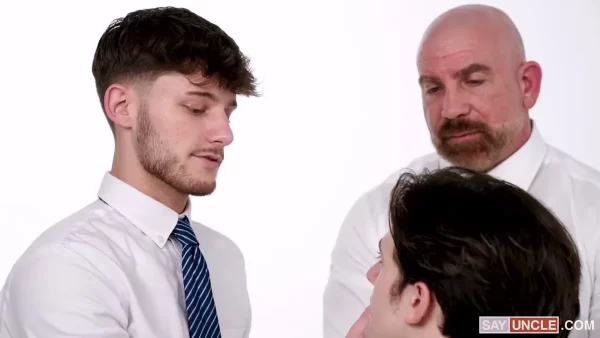 Anointed by the Leader's Touch: Matt Stiel, Archer Black, & Dex Devall Gay Porn 4