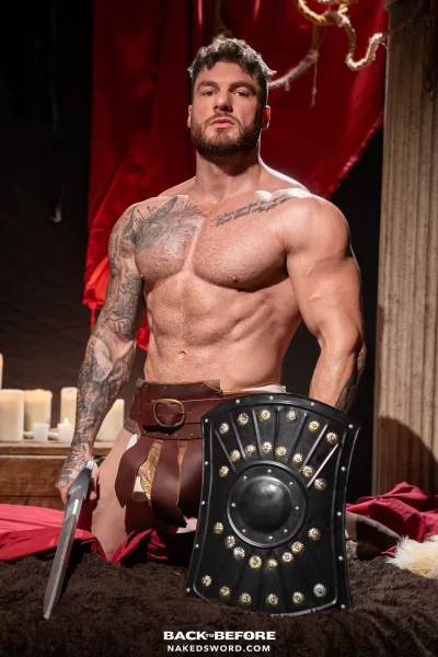 Beau Butler & William Seed's Bareback Night of Gladiators and Governors Gay Porn 4