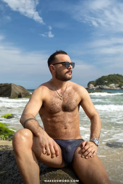Brazilian Stud Markin Wolf Tries Out Sir Peter's Giga Banger Gay Porn 2