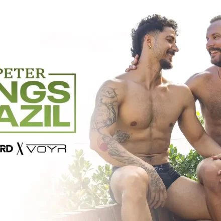 Brazilian Stud Markin Wolf Tries Out Sir Peter's Giga Banger Gay Porn