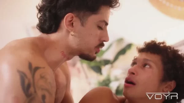 Curly Hunk Gets His Heat on With Beefy Markin Wolf Gay Porn 10