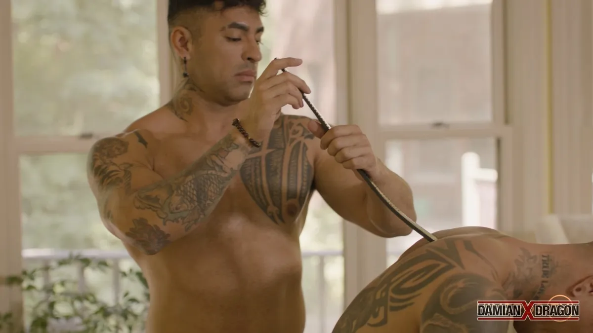 Dominant Kemono Hones Submissive Damian Dragon Gay Porn 9