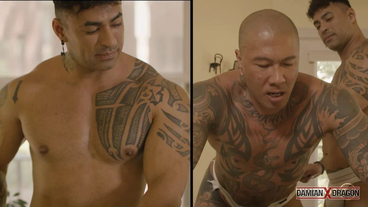 Dominant Kemono Hones Submissive Damian Dragon Gay Porn 10