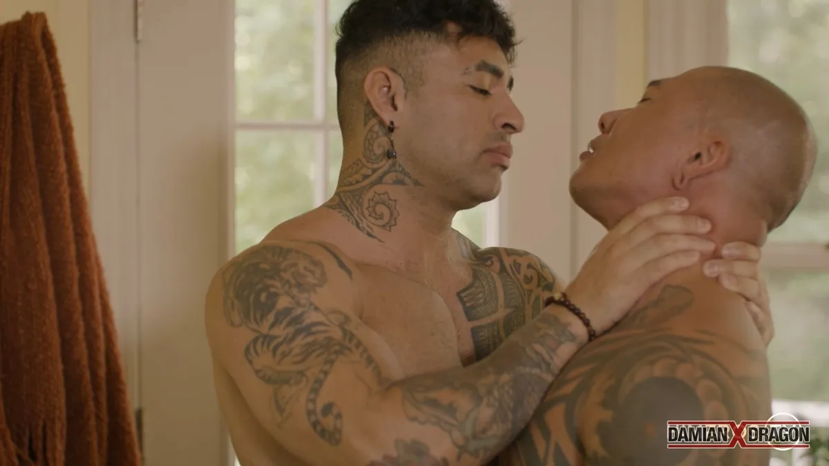 Dominant Kemono Hones Submissive Damian Dragon Gay Porn 1