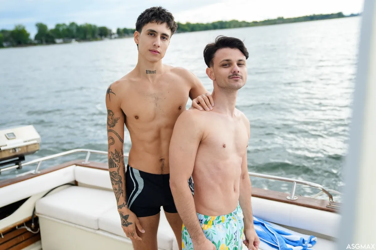 Enzo Muller & Angel Elias's Boating Bang 1 Enzo Muller & Angel Elias's Boating Bang Gay Porn