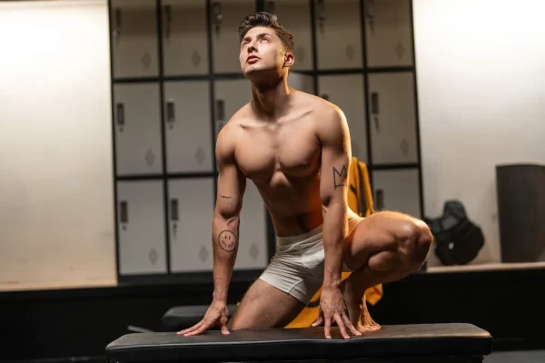 Leo Levine & Angel Rivera's Study Session: A Gym Hookup Gay Porn 2