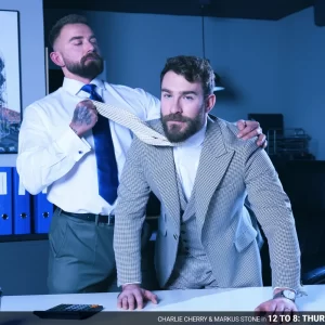 Markus Stone & Charlie Cherry in 12 to 8: Thursday - Sex Feast in Suits Gay Porn