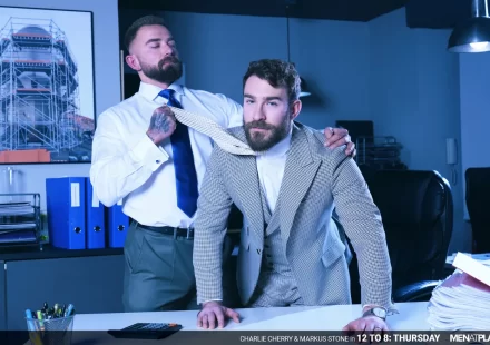 Markus Stone & Charlie Cherry in 12 to 8: Thursday - Sex Feast in Suits Gay Porn