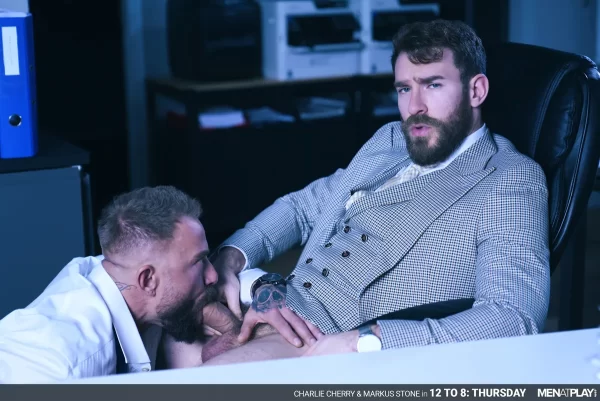 Markus Stone & Charlie Cherry in 12 to 8: Thursday - Sex Feast in Suits Gay Porn 4
