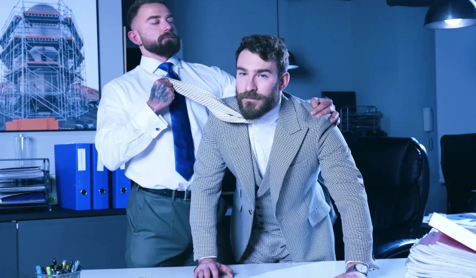 Markus Stone & Charlie Cherry in 12 to 8: Thursday - Sex Feast in Suits Gay Porn