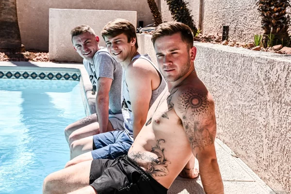 Military Bang With Andrew Delta, Sage Roux, & Kyle Harper Gay Porn 5