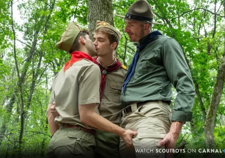 Outdoor Threeway with Dex Devall, James Blond, and Jay Stryker Outdoor Threeway with Dex Devall, James Blond, and Jay Stryker Gay Porn