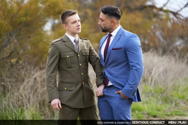 Seditious Conduct: Gianni Gio & Serg Shepard's Outdoor Encounter 🌴 💥 Gay Porn