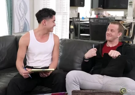 Tutor Teasing - Chad Rexx's Private Lessons Reward at Chaosmen Gay Porn