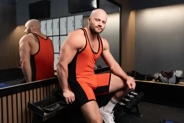 Varsity Heat 4: Muscular Mu and River's Sweaty Gym Bang Gay Porn 10