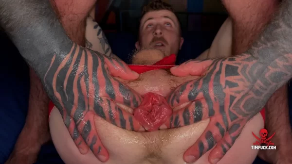Baby Bear's Brutal Breeding of Tatted Fag Gay Porn 14