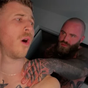 Baby Bear's Brutal Breeding of Tatted Fag Gay Porn