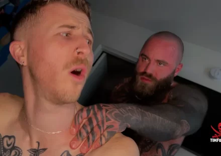 Baby Bear's Brutal Breeding of Tatted Fag Gay Porn