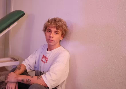 Curly Twink in a Lust-Filled Sketchy Sex Gang-Bang! Gay Porn