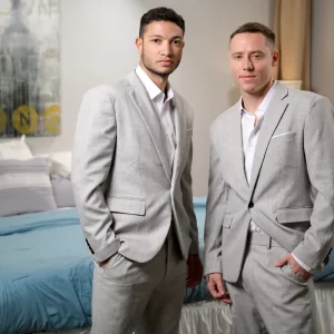 Don't Get Caught By The Groom: Justin Matthews & Vincent Grey Gay Porn