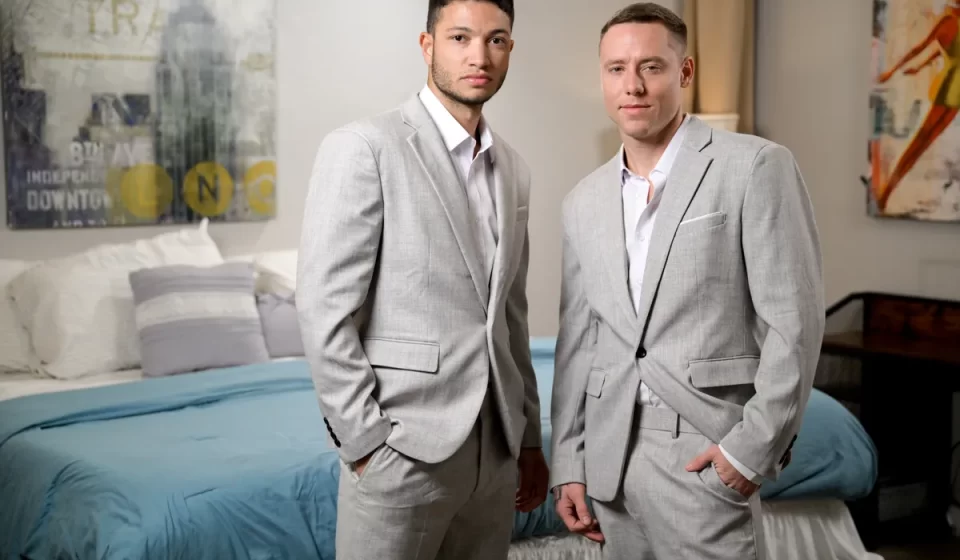 Don't Get Caught By The Groom: Justin Matthews & Vincent Grey Gay Porn