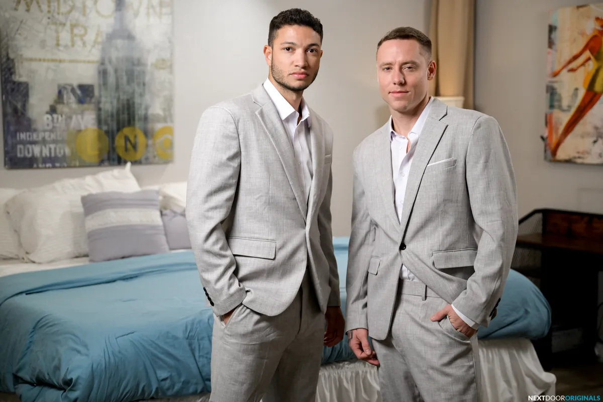 Don't Get Caught By The Groom: Justin Matthews & Vincent Grey Gay Porn