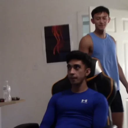 Emilio's First Fraternity Foursome at FratX Gay Porn